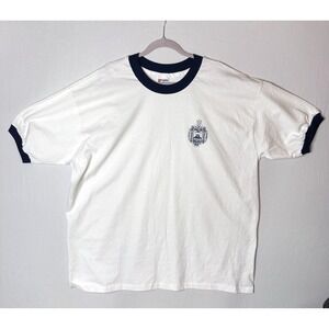 Vtg Eagle USA US Naval Academy Ringer T-Shirt 3XL 3X Single Stitch EXCELLENT‎